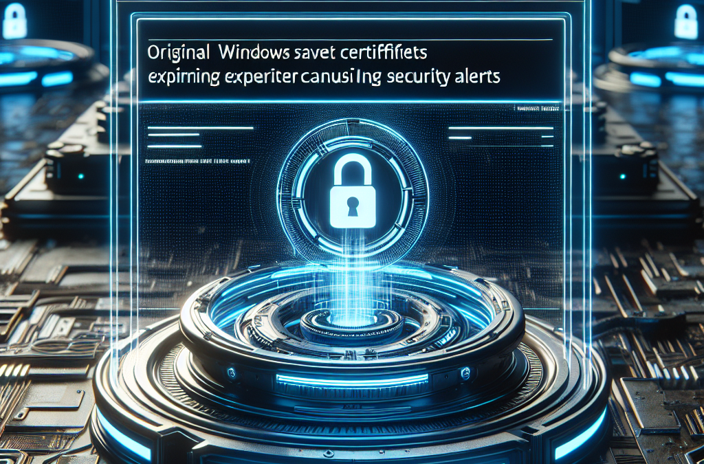 Certificados de arranque seguro de Windows originales de Microsoft expiran causando alertas de seguridad