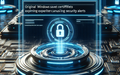 Certificados de arranque seguro de Windows originales de Microsoft expiran causando alertas de seguridad